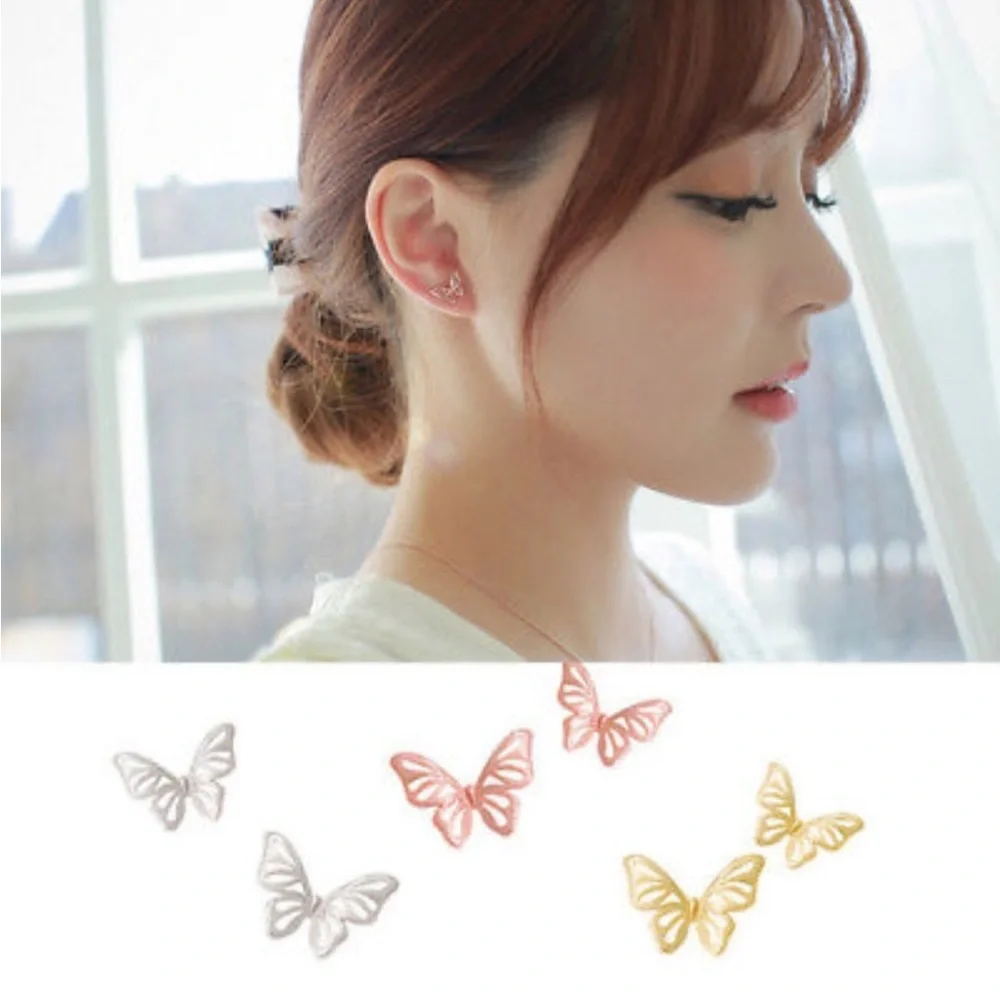 ✨HP✨ Elegant Butterfly Dainty Minimalist Post Earrings - Picture 3 of 7